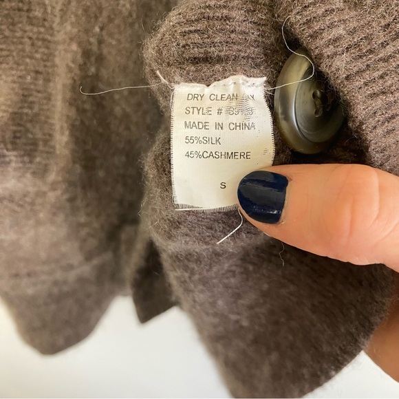 Twelfth Street By Cynthia Vincent Silk Cashmere Cardigan Size Small - Picture 7 of 7